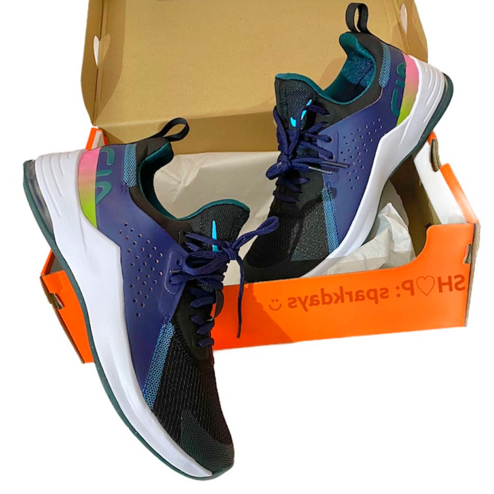 Nike Air Max Black Rainbow Sunset Running Workout Active Women Sneakers NEW!